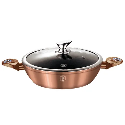 Nồi chảo có nắp 2 quai cầm Berlinger Haus BH/1519N 28cm - màu rose gold 736731