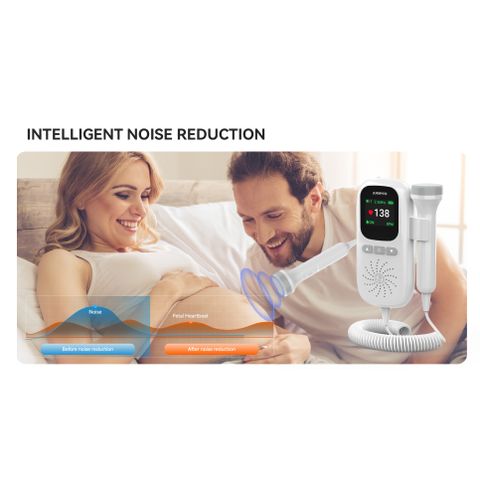 Máy đo tim thai cá nhân cầm tay pin sạc Jumper JPD-100F