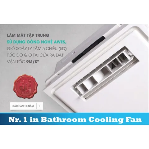 Quạt mát âm trần điều khiển từ xa Hans H10R