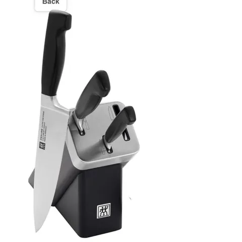 BỘ DAO ZWILING VIER STERNE FOUR STAR TỰ MÀI SET 4 ĐỐC MÀU ĐEN