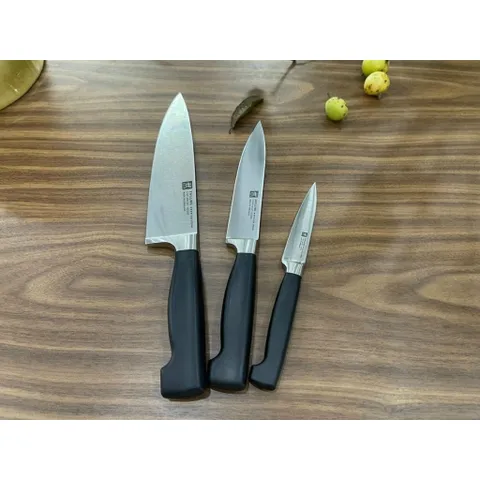 BỘ DAO ZWILING VIER STERNE FOUR STAR TỰ MÀI SET 4 ĐỐC MÀU ĐEN