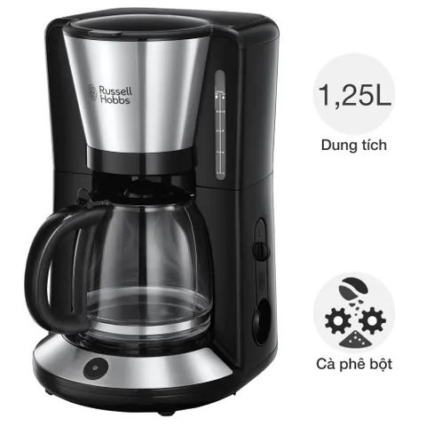 Máy pha cafe bán tự động Russell Hobbs 24010-56 Adventure Glass Carafe