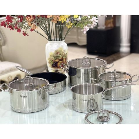 Bộ nồi inox 3 đáy Arber AN-05BB