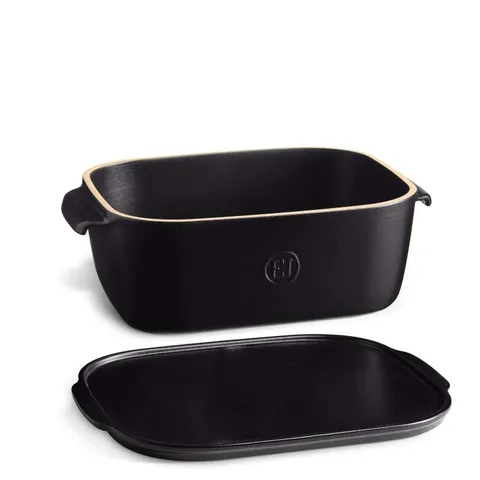Hộp Đựng Phô Mai Có Nắp Emile Henry EH718760 30,5 x 20,5 x 11cm Màu Đen Truffle