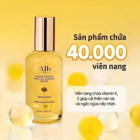 Tinh Chất Serum d'Alba Vita Toning Capsule 50ml - Dưỡng Trắng, Căng Bóng, Ngừa Lão Hóa Da Mọi Loại, Niacinamide & Vitamin C