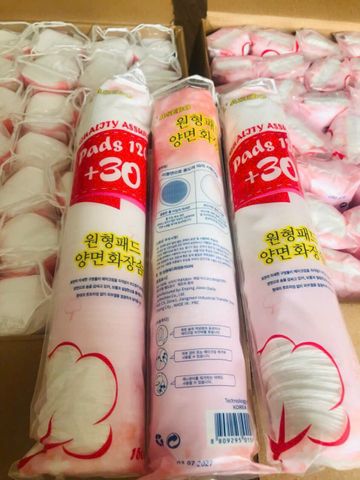 BÔNG TẨY TRANG HÀN QUỐC PADS BỊCH 150 MIẾNG