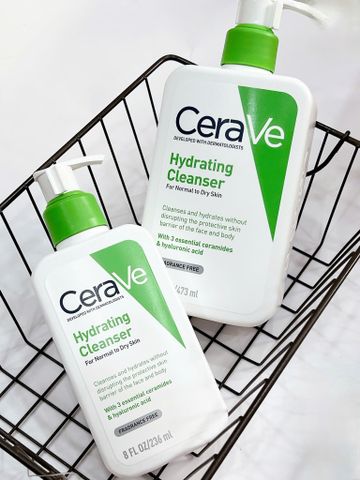 Sữa Rửa Mặt Cerave 473ML - Làm Sạch Sâu Cho Da Thường và Da Khô, Dưỡng Ẩm Tối Ưu với Hyaluronic Acid và Ceramide