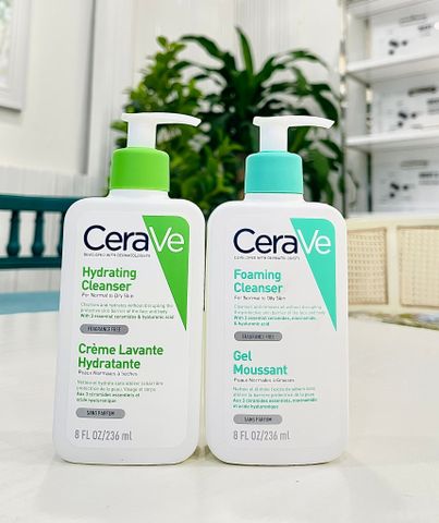 Sữa Rửa Mặt Cấp Ẩm Cerave 236ml - Dành Cho Da Thường Đến Da Khô, Gel Làm Sạch Dịu Nhẹ, Dưỡng Ẩm Tối Ưu