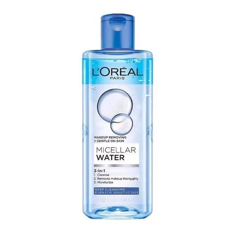 Nước Tẩy Trang L'Oreal 3-in-1 Micellar Water 400ml - Sạch Sâu Dành Cho Da Dầu Hỗn Hợp Nhạy Cảm, Làm Tươi Mát Da
