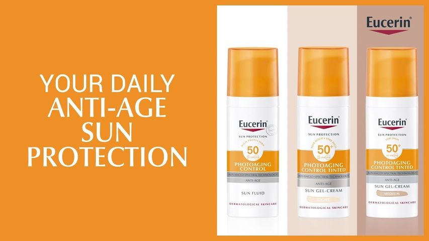 Eucerin Kem Chống Nắng Ngừa Lão Hóa Bảo Vệ Da Trước Tác Hại Tia UV Sun Fluid Photoaging Control SPF50+ 50ml