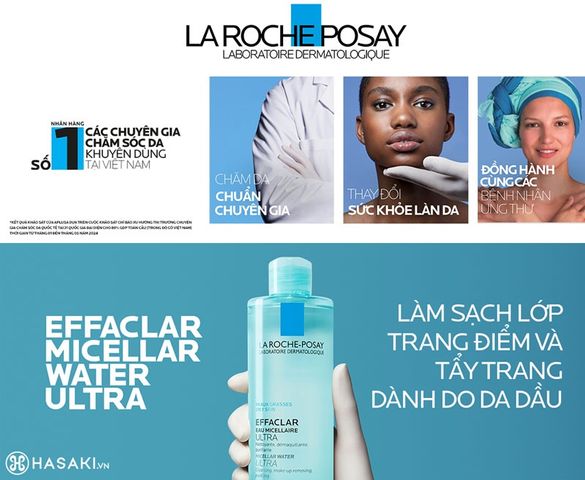 Nước Tẩy Trang La Roche-Posay Effaclar Micellar Water 400ml - Sạch Sâu Kiểm Soát Nhờn Cho Da Dầu Nhạy Cảm