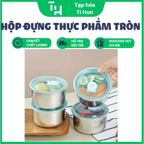 Hộp đựng thực phẩm tròn kèm nắp (TH294)