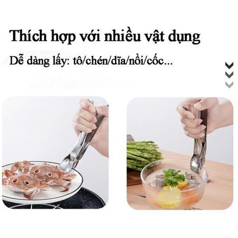 Kẹp gắp đồ nóng , gắp chén dĩa chịu lực (Màu ngẫu nhiên) (TH298)
