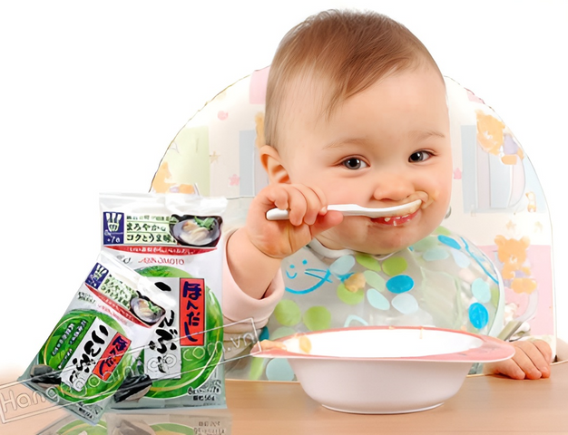Hạt Nêm Rong Biển Ajinomoto Nhật Bản - 7 Gói X 8g - Gia Vị Tự Nhiên Ngon Ngọt Dùng Cho Trẻ Em 