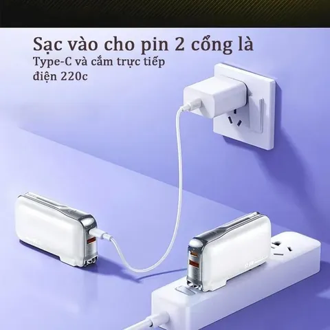 Củ Sạc Kiêm Pin Dự Phòng Remax RPP-532 Dung Lượng 10.000mAh Sạc Nhanh 22.5W PD