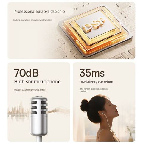 Tai Nghe Dây Type C BASEUS ANCOK - K1, Dùng Được lp 17, Mic Thu Âm Chuyên Nghiệp Hát Karaoke Online