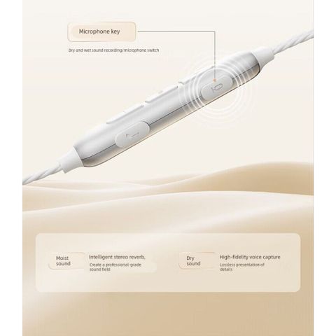 Tai Nghe Dây Type C BASEUS ANCOK - K1, Dùng Được lp 17, Mic Thu Âm Chuyên Nghiệp Hát Karaoke Online