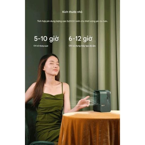 Quạt Tích Điện Phun Sương Youpin MIIIW LJQ-122 - Pin 4000mAh