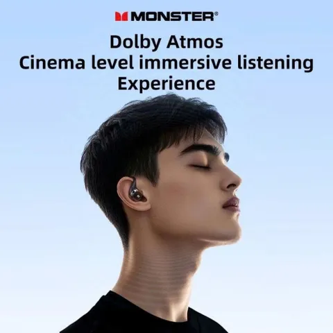 Tai Nghe Treo Vành Tai Bluetooth TWS Monster Maxstar MQO33 Dành Cho Gamming, Thể Thao, Mic MEMS