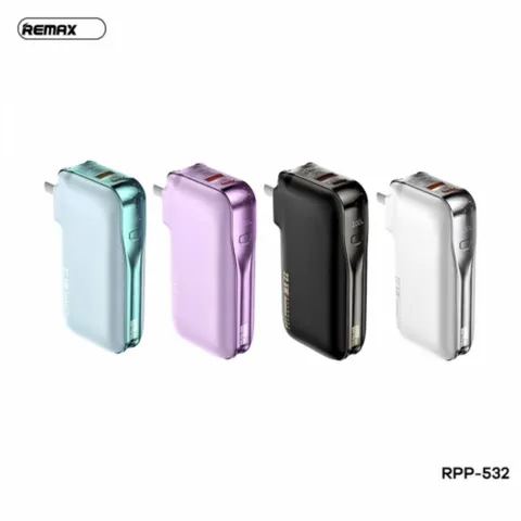 Củ Sạc Kiêm Pin Dự Phòng Remax RPP-532 Dung Lượng 10.000mAh Sạc Nhanh 22.5W PD