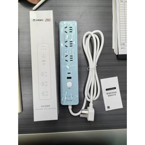 Ổ Điện Thông Minh Wi-Fi DELIXI, Cổng C PD 20W + USB QC 18W + 3 ổ 220V Công Suất 2500W Kết Nối App