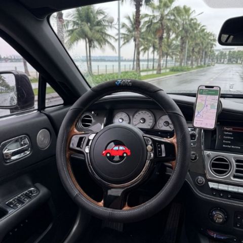 Bọc Vô Lăng JOY TUTUS 3 Mảnh Chất Liệu Alcantara Kết Hợp Vân Carbon Segment Steering Wheel Cover
