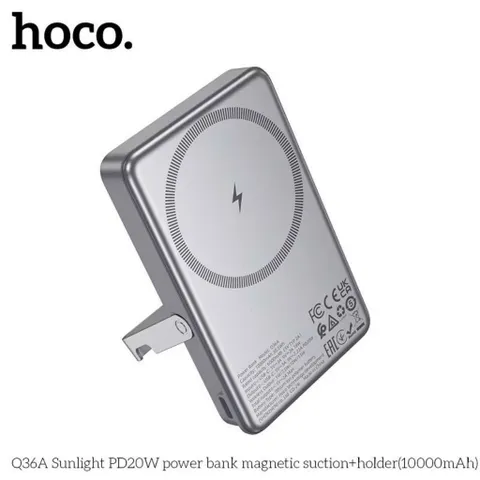 Pin Sạc Dự Phòng Không Dây Từ Tính 10.000mAh Hoco Q36A, Sạc Nam Châm, Sạc Nhanh PD 22.5W Vỏ Kim Loại