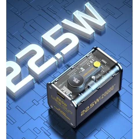Pin Sạc Dự Phòng WEKOME WP-337/ WP-59 Dung Lượng 20000mAh Sạc Nhanh 22.5W Liền Cáp iPh + Type C