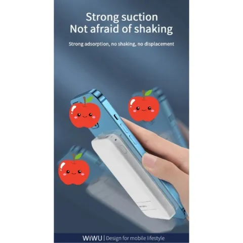 Pin Sạc Dự Phòng Không Dây Tích Hợp Nam Châm Wiwu Snap Cube 10000mAh 22.5W, Sạc Không Dây 15W