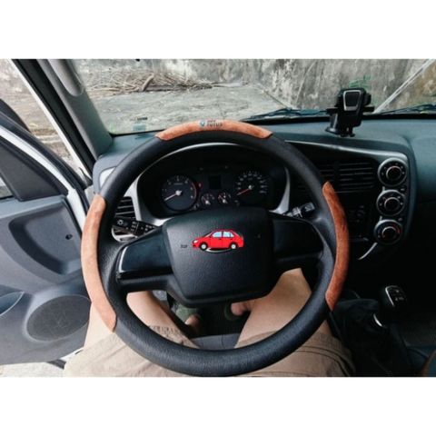 Bọc Vô Lăng JOY TUTUS 3 Mảnh Chất Liệu Alcantara Kết Hợp Vân Carbon Segment Steering Wheel Cover