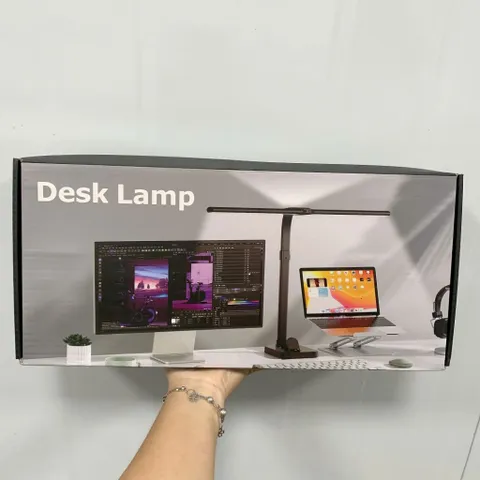 Đèn LED Bàn 2 Đầu TD01 Chân Đế/ Kẹp Thành Bàn 5 Mức Sáng, 5 Chế Độ Màu, Hẹn Giờ, Có Remote, Cổ Ngỗng