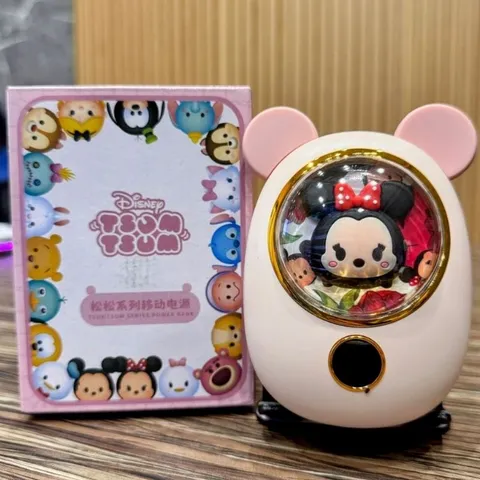 Pin Sạc Dự Phòng 10000mAh Sạc Nhanh PD 20W Disney Tsum Liền Cáp, Chuẩn PPS/PD/QC, Sạc Được iP 16