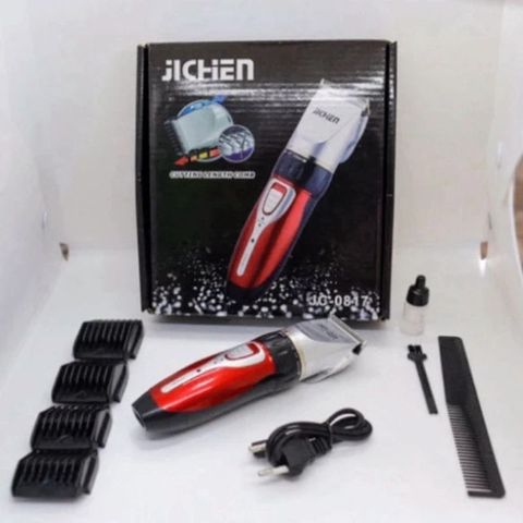 Tông Đơ Hớt Tóc Jichen Không Dây - Máy Cắt Tóc Chuyên Nghiệp Chuẩn Salon Kèm Phụ Kiện An Toàn Tại Nhà