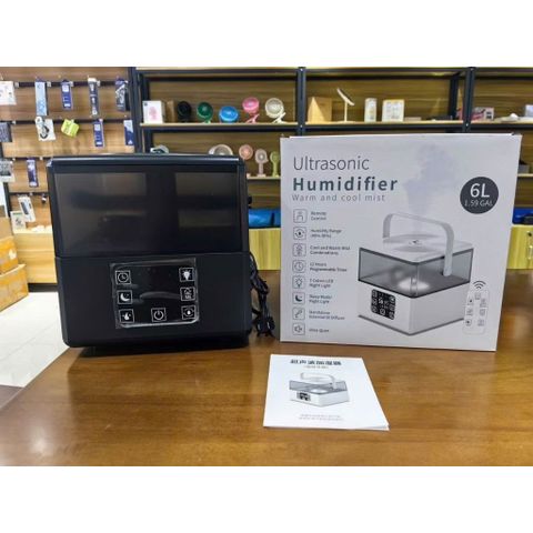 Máy Phun Sương Tạo Ẩm Siêu Âm Nóng/Lạnh Ultrasonic Humidifie Khuếch Tán Tinh Dầu Kèm Điều Khiển