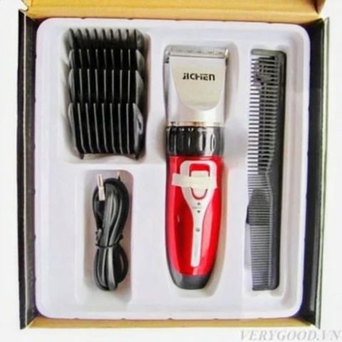 Tông Đơ Hớt Tóc Jichen Không Dây - Máy Cắt Tóc Chuyên Nghiệp Chuẩn Salon Kèm Phụ Kiện An Toàn Tại Nhà