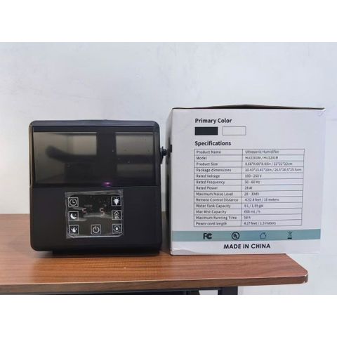 Máy Phun Sương Tạo Ẩm Siêu Âm Nóng/Lạnh Ultrasonic Humidifie Khuếch Tán Tinh Dầu Kèm Điều Khiển