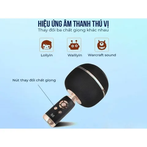 Micro Karaoke kèm Loa hãng Monster M97 ( Mỹ ), 26W, Bluetooth 5.0 , TWS kết nối 2 mic 737341