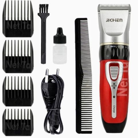 Tông Đơ Hớt Tóc Jichen Không Dây - Máy Cắt Tóc Chuyên Nghiệp Chuẩn Salon Kèm Phụ Kiện An Toàn Tại Nhà