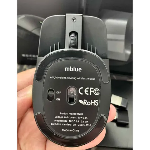 Chuột Sạc Không Dây Êm Công Thái Học MEIZU mblue M203, Thiết Kế Dạng Treo, USB/Type C Receiver