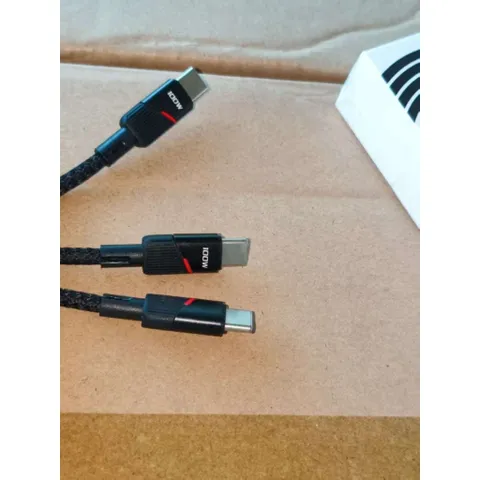 Cáp Sạc Siêu Nhanh 2 Đầu 100W Type-C JOWAY CC100, C to C + C Chuẩn PD Dài 1,2m Dây Dù Bện Nylon