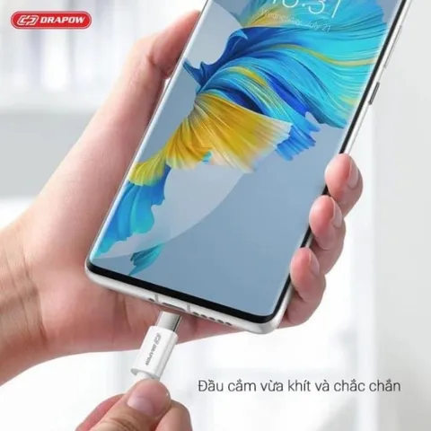 Cáp Sạc Dây Dù Siêu Nhanh 100W Type C Chính Hãng Drapow CZ11 1m và 2m - Sạc Siêu Nhanh IP15 và Android 737363