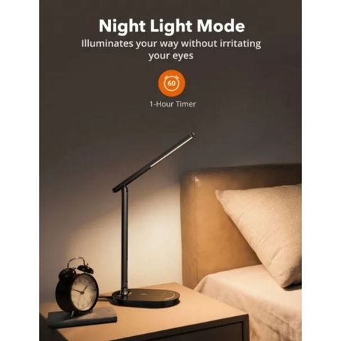 (Bản Pro) Đèn Led Bàn Chống Cận Taotronics TT-DL064 Pro 12W, Hẹn Giờ, 5 Mức Sáng, 4 Chế độ Màu, Cổng Usb Sạc ĐT