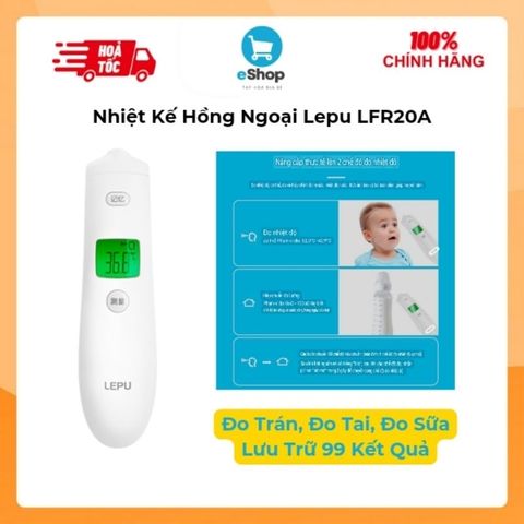 Nhiệt Kế Hồng Ngoại Lepu LFR20A - Đo Trán, Đo Tai, Đo Sữa Cho Bé Hoạt Động Chính Xác Ổn Định