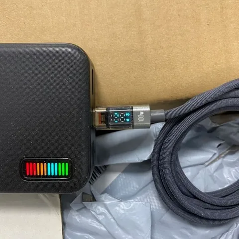 Cáp Sạc Siêu Nhanh Dây Dù C TO C 100w Dài 2M TOOCKI ZXA0G - Có Màn Hình Led Đo Công Suất