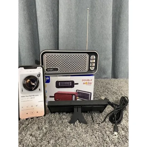 Loa Bluetooth NNS NS-8163S/8161S-S Có Đài FM , TWS, Cổng USB + Thẻ Nhớ TF, 2 Panel Năng Lượng Mặt Trời