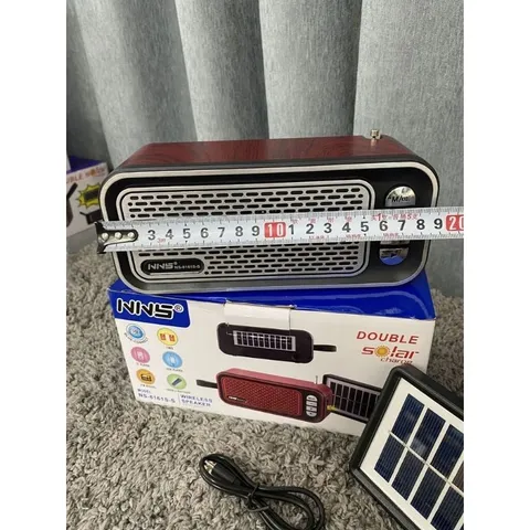 Loa Bluetooth NNS NS-8163S/8161S-S Có Đài FM , TWS, Cổng USB + Thẻ Nhớ TF, 2 Panel Năng Lượng Mặt Trời