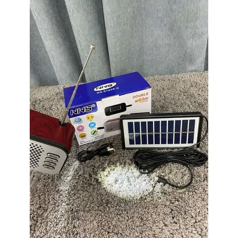 Loa Bluetooth NNS NS-8163S/8161S-S Có Đài FM , TWS, Cổng USB + Thẻ Nhớ TF, 2 Panel Năng Lượng Mặt Trời