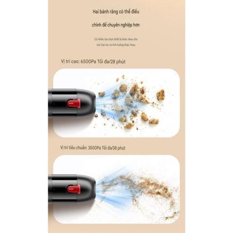 Máy Hút Thổi Bụi Cầm Tay Toocki V02/V07 - Làm Sạch Xe Hơi, Nhà Cửa Và Các Khu Vực Hẹp
