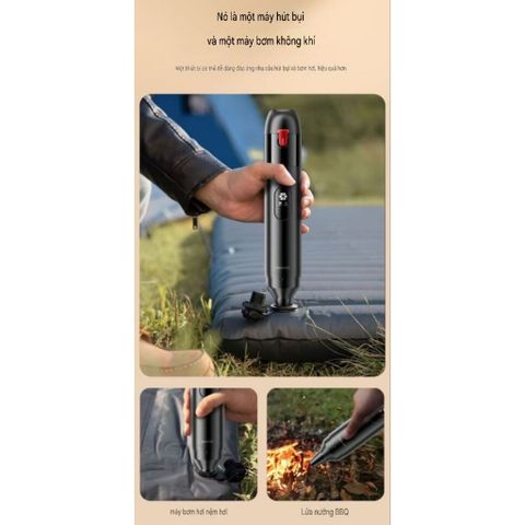 Máy Hút Thổi Bụi Cầm Tay Toocki V02/V07 - Làm Sạch Xe Hơi, Nhà Cửa Và Các Khu Vực Hẹp