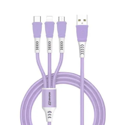 Cáp Sạc 3 Đầu Chính Hãng Drapow CX04 - Sạc Được Mọi Loại Smartphone Siêu Tiện Lợi 737382
